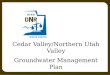 Cedar Valley/Northern Utah Valley Groundwater Management Plan  January 15, 2014