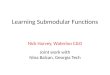 Learning  Submodular  Functions
