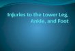 Injuries to the Lower Leg, Ankle, and Foot
