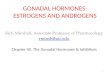 GONADAL  HORMONES: ESTROGENS  AND ANDROGENS
