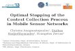 Optimal Stopping of the  Context Collection Process in Mobile Sensor Networks