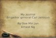 My Journal Brigadier general Carl Jamison