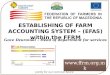 ESTABLISHING OF FARM ACCOUNTING SYSTEM – (EFAS) within the FFRM