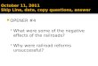 October 11, 2011 Skip Line, date, copy questions, answer