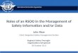 Roles of an RSOO in the Management of Safety Information and/or Data