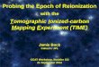 Probing the Epoch of  Reionization with the T omographic I onized-carbon