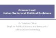 Gramsci and  Italian Social and Political Problems