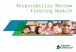 Accessibility Review Training Module