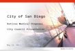 City of San Diego Retiree Medical Proposal City Council Presentation