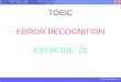 TOEIC ERROR RECOGNITION EXERCISE  20