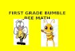 First grade bumble bee Math