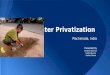 Water Privatization