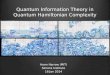 Quantum Information Theory in Quantum Hamiltonian Complexity