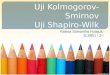 Uji Kolmogorov-Smirnov Uji Shapiro-Wilk