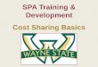SPA Training & Development Cost Sharing Basics
