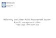Reforming the Chilean Public Procurement System  A public management reform