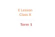 E Lesson Class X