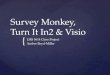 Survey Monkey,  Turn It In2 & Visio