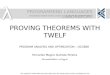 Proving Theorems with  Twelf