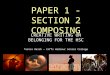 PAPER 1 - SECTION 2 COMPOSING