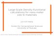 Large-Scale Density-Functional calculations for nano-meter size Si materials