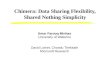 Chimera: Data Sharing Flexibility, Shared Nothing Simplicity
