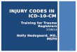 injury codes in  ICD-10-CM
