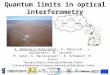 Quantum limits in optical  interferometry
