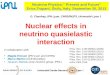 Nuclear effects  in neutrino  quasielastic  interaction