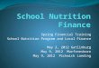 School Nutrition Finance