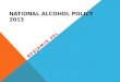 National Alcohol Policy 2013