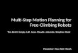 Multi-Step Motion Planning for Free-Climbing Robots