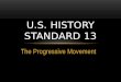 U.S. History Standard 13