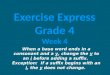 Exercise Express Grade 4 Week 4