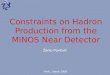 Constraints on Hadron Production from the MINOS Near Detector