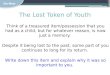 The Lost Token of Youth