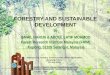 FORESTRY AND SUSTAINABLE DEVELOPMENT