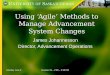 Using ‘Agile’ Methods to Manage Advancement System Changes
