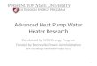 Advanced Heat Pump Water Heater Research