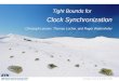 Tight Bounds for Clock Synchronization Christoph Lenzen, Thomas Locher, and Roger Wattenhofer