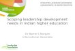 Scoping leadership development needs in Indian higher education