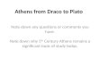 Athens from Draco to Plato