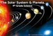 The Solar System & Planets 4 th  Grade Science
