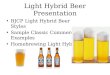 Light Hybrid Beer Presentation