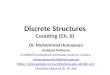 Discrete Structures Counting (Ch. 6)