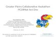 Greater Plains Collaborative  Hackathon PCORNet  Act One