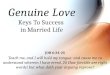 Genuine Love Keys  To Success  in Married Life