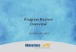 Program Review Overview