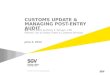 Customs Update & Managing Post-Entry Audit