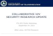 Collaborative V2V  Security Research Update